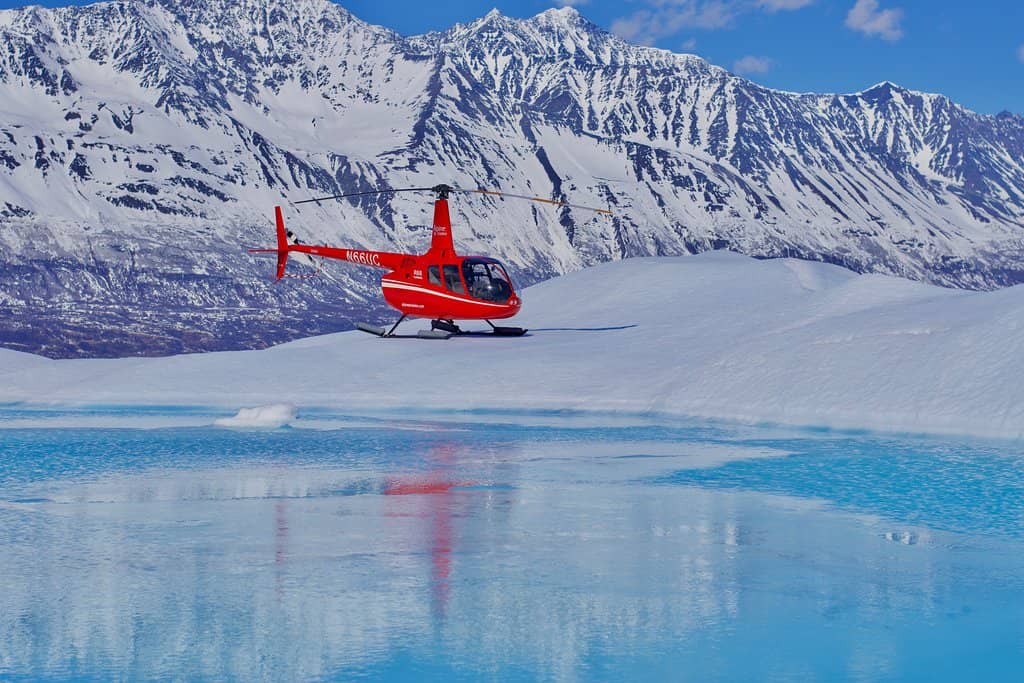 Sled Dog Mushing on a Glacier