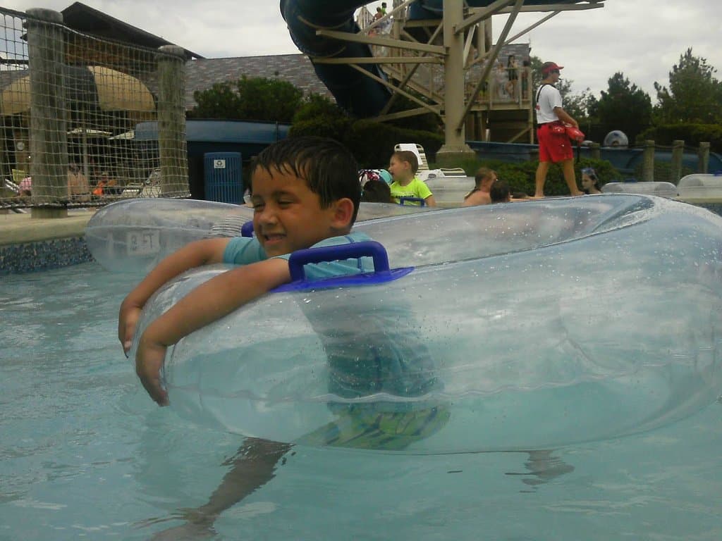 In addition to the park's lazy river it's water slide is a big attraction.