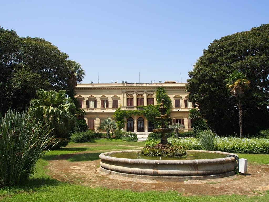 Vue de la Villa Malfitano à Palerme