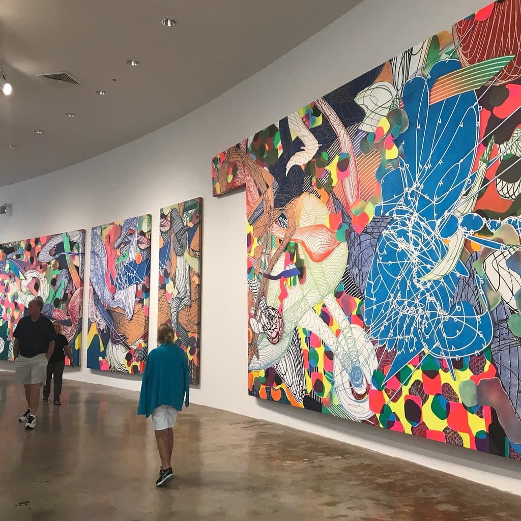 Last day of Frank Stella exhibit at NSU Art Museum.