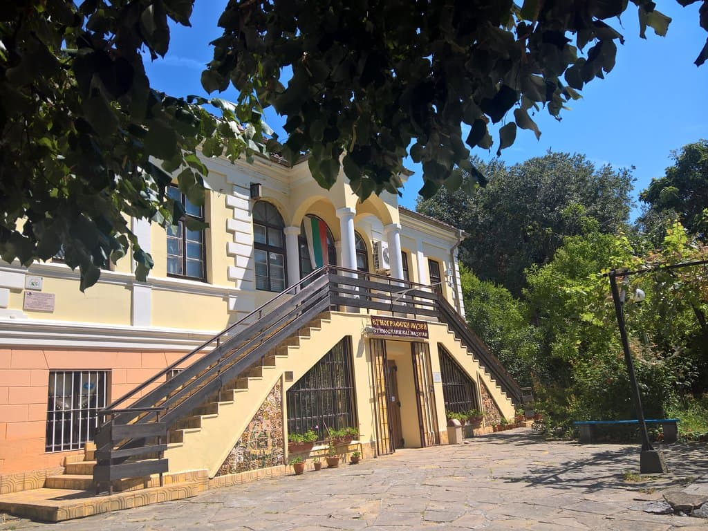 In the yard of the Ethnographic museum in Burgas