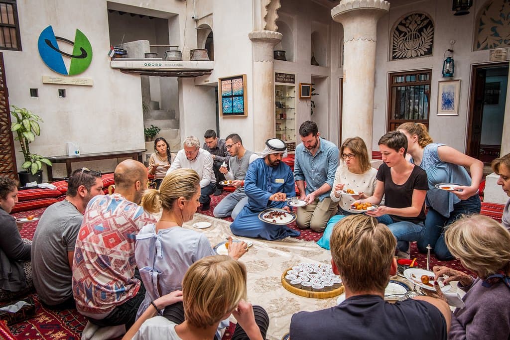 Ahmed sharing dates to our guests during a Heritage Tour