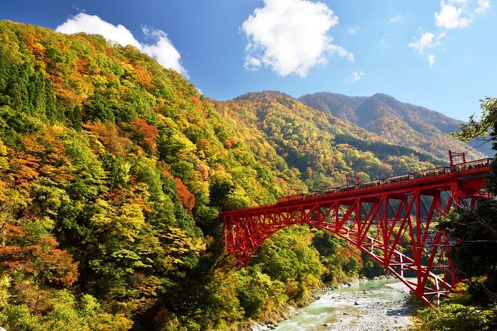Kurobe Gorge Railway Toyama Japan