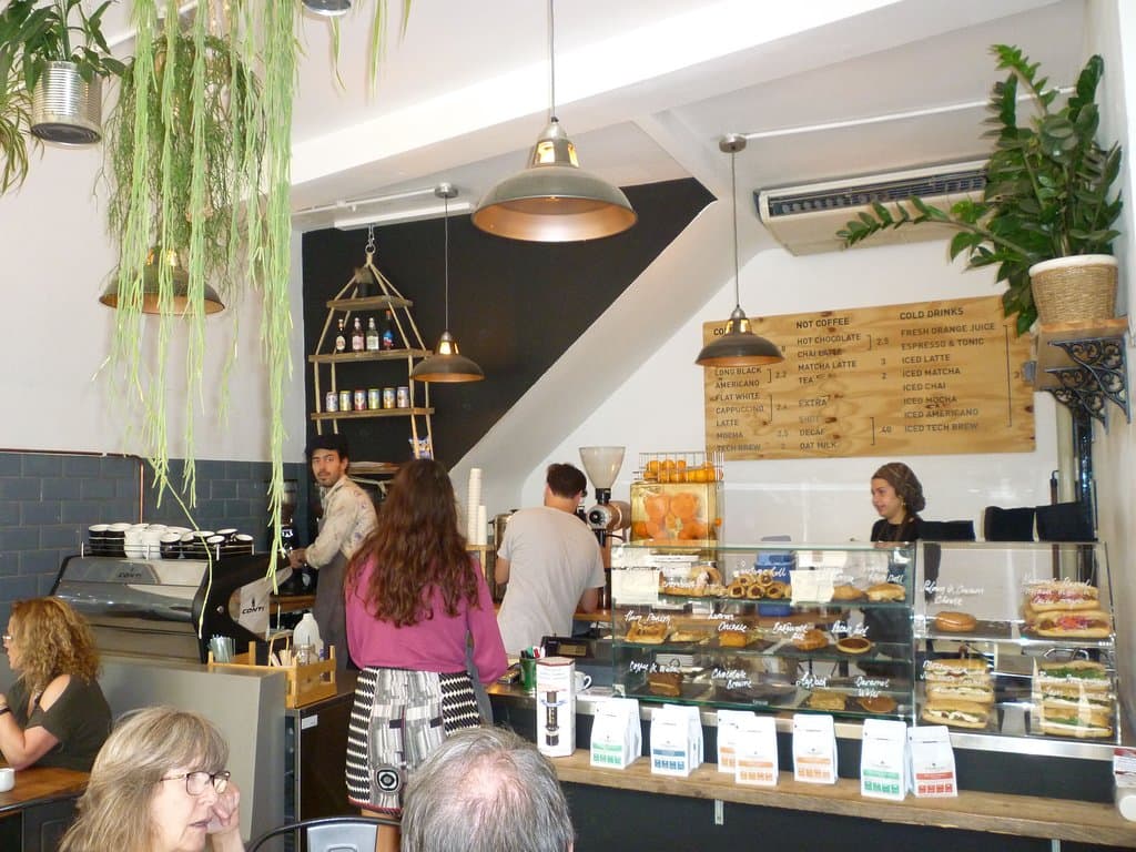 General view of the serving area