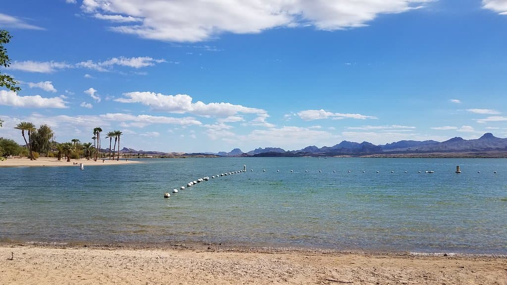 roped off swimming area