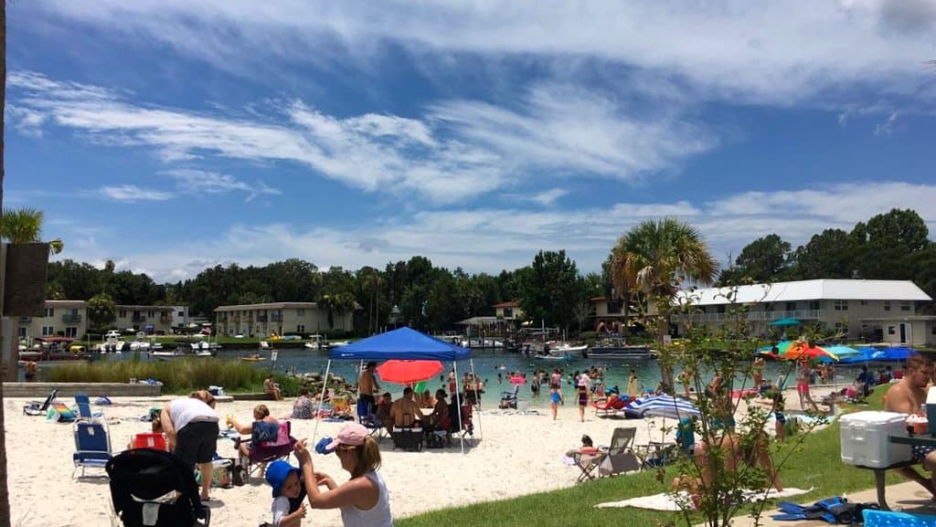 strandje in Hunter Springs Park