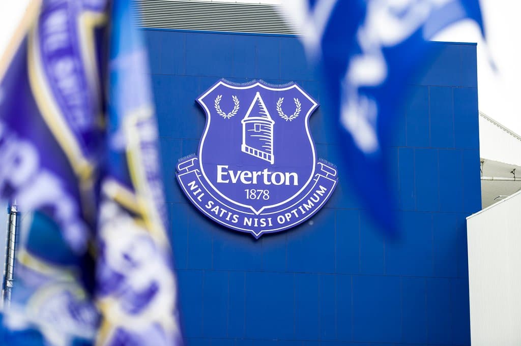 Everton Crest on Goodison Park