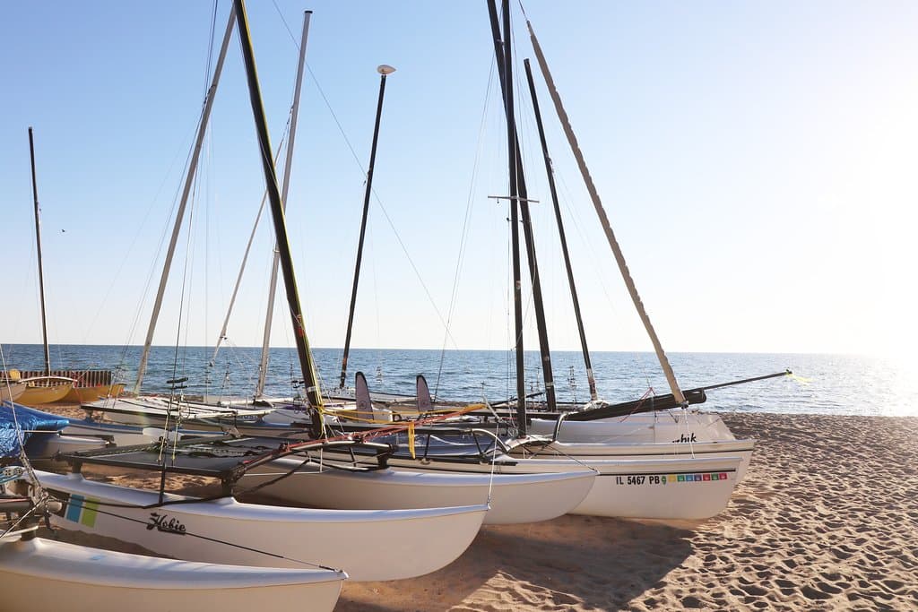 Boat storage is available year-round for small, non-motorized crafts.