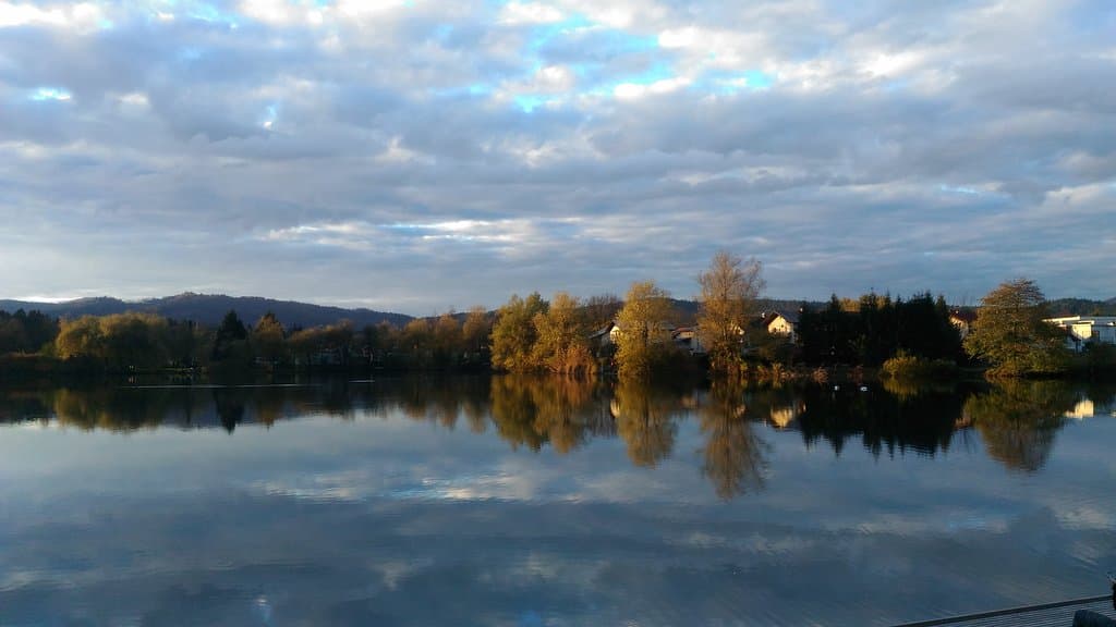 Koseze pond in the autumn.