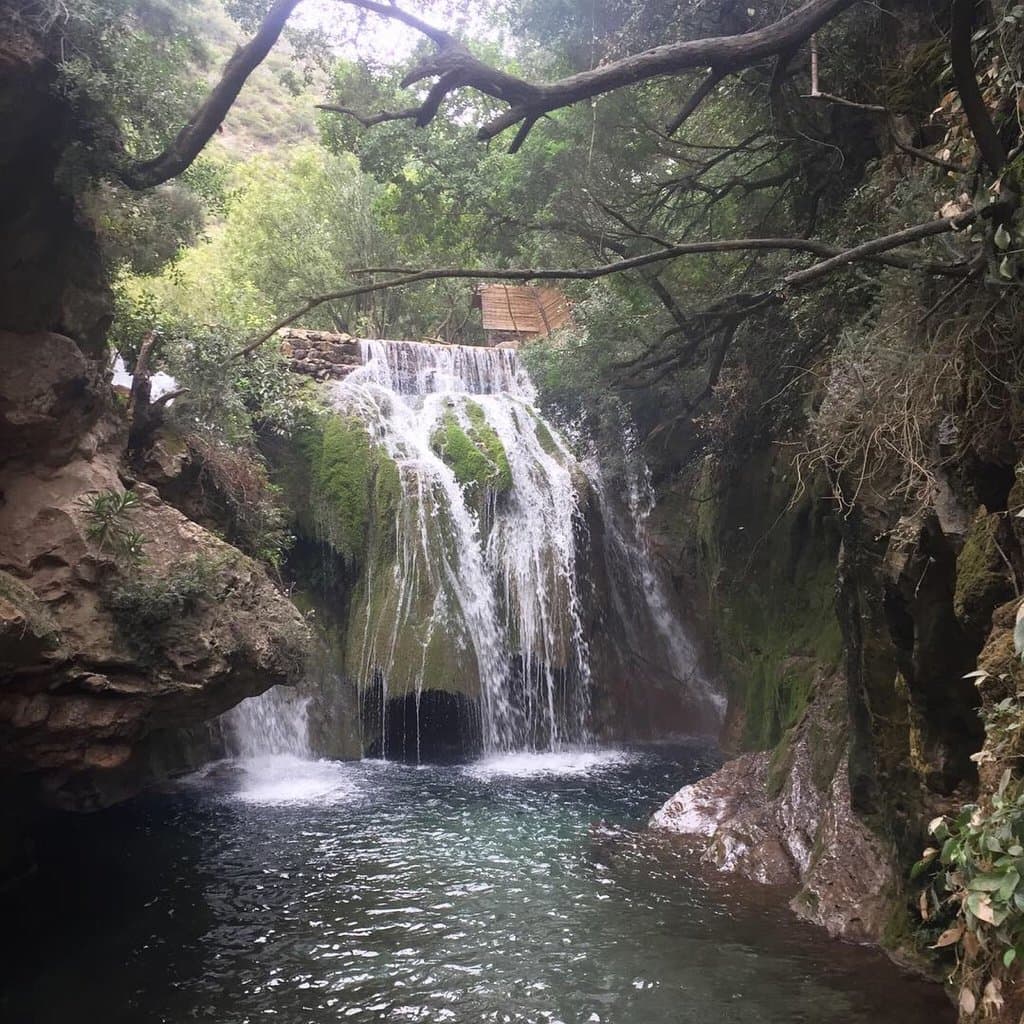 Beautiful hike to the big waterfall from Akchour.