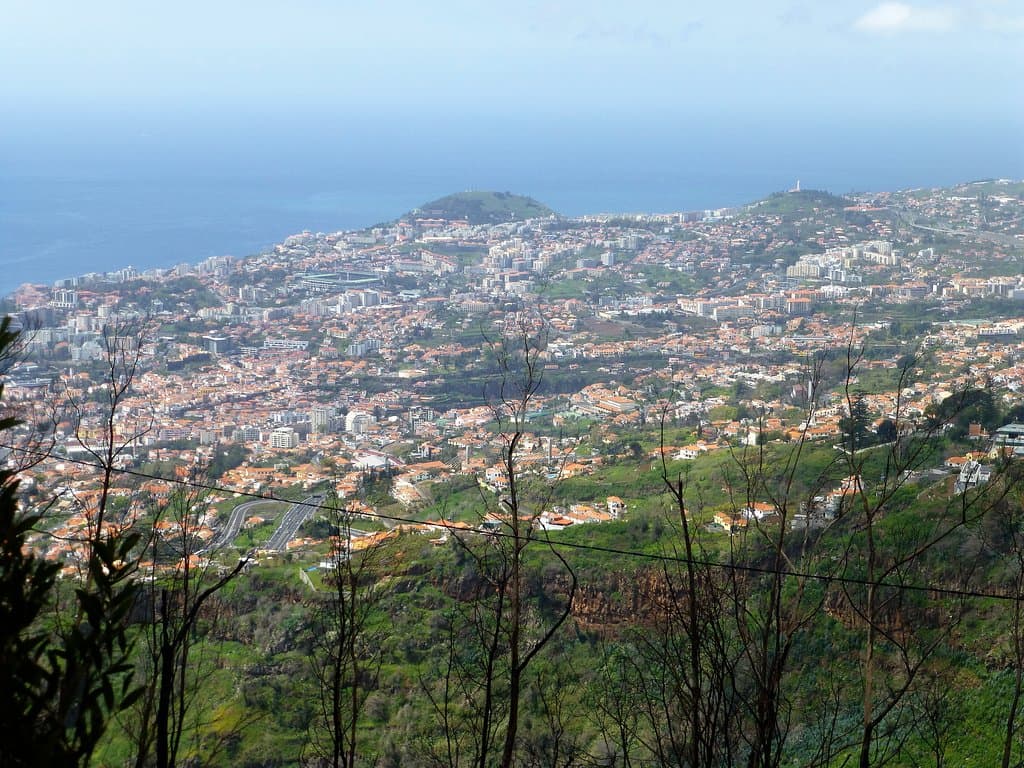 View over Funchal from walk