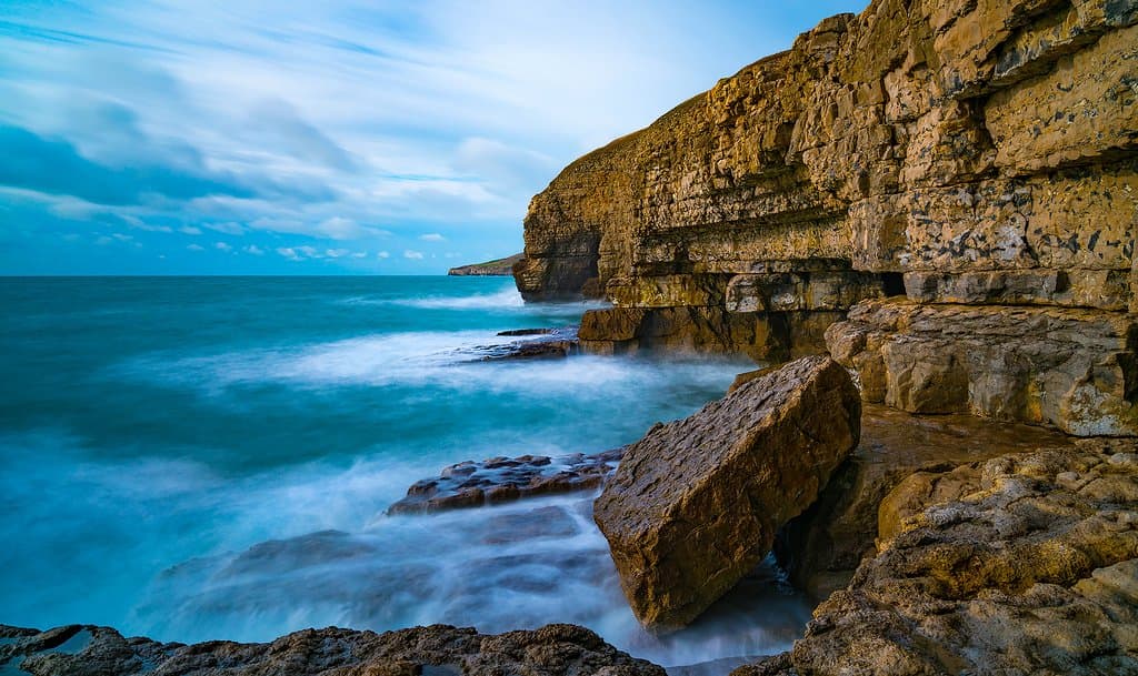 Dancing Ledge in January.