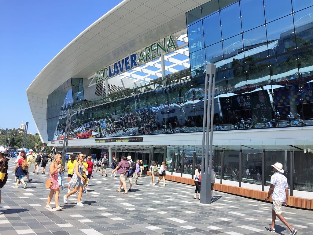 The concourse outside Rod Laver Arena