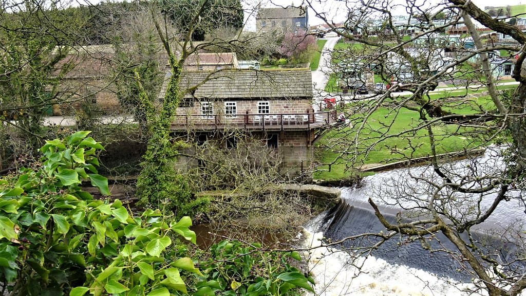 Once you spot the mill and weir you know you are nealry there