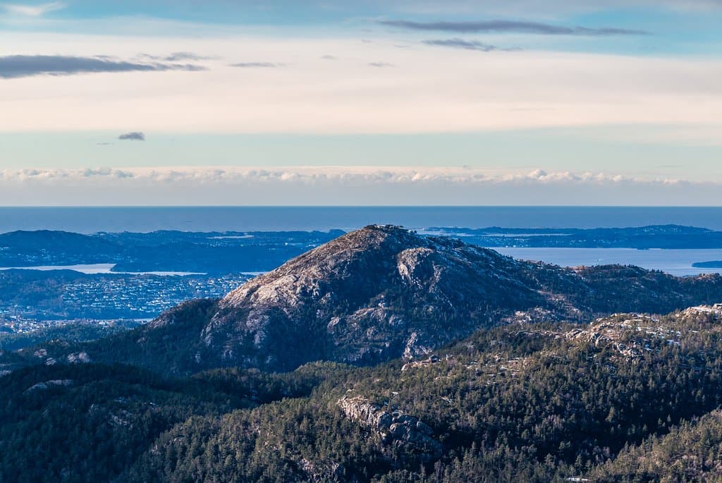 widok na Gravdalsfjellet 351 mnpm