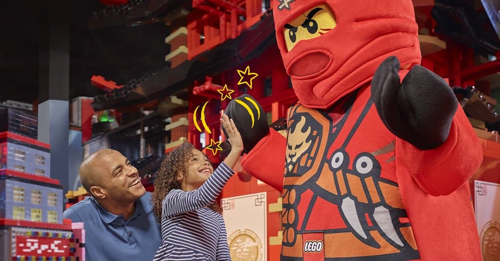 Meet your favorite LEGO® characters like Kai the fire ninja!