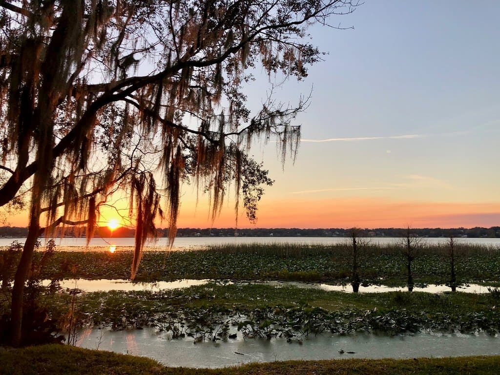 Sunset on Lake Hollingsworth, Lakeland, Florida