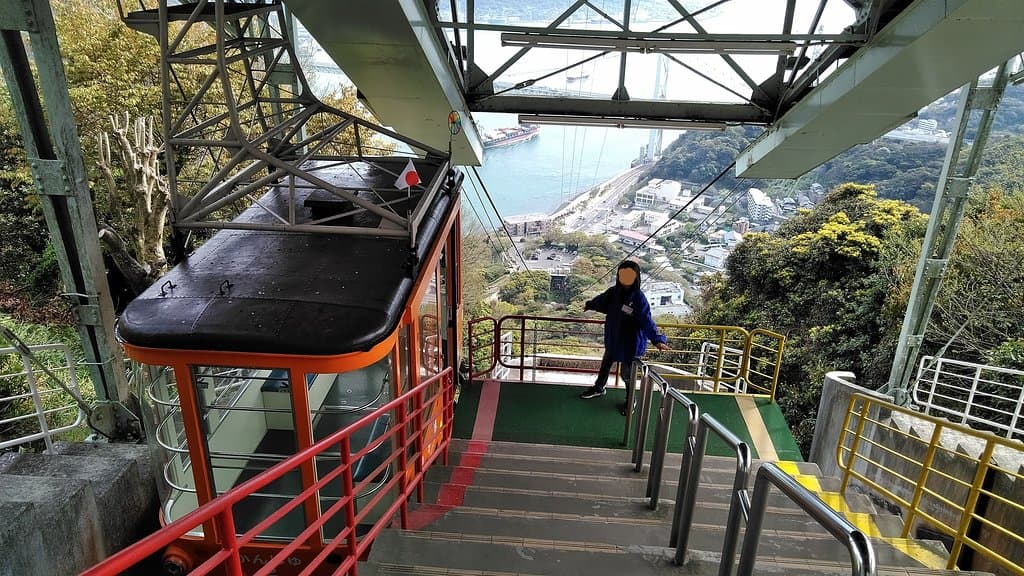 火の山頂上駅から撮影