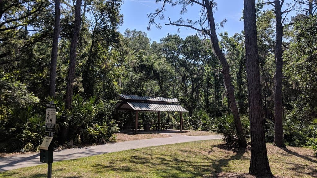 Covered picnic area