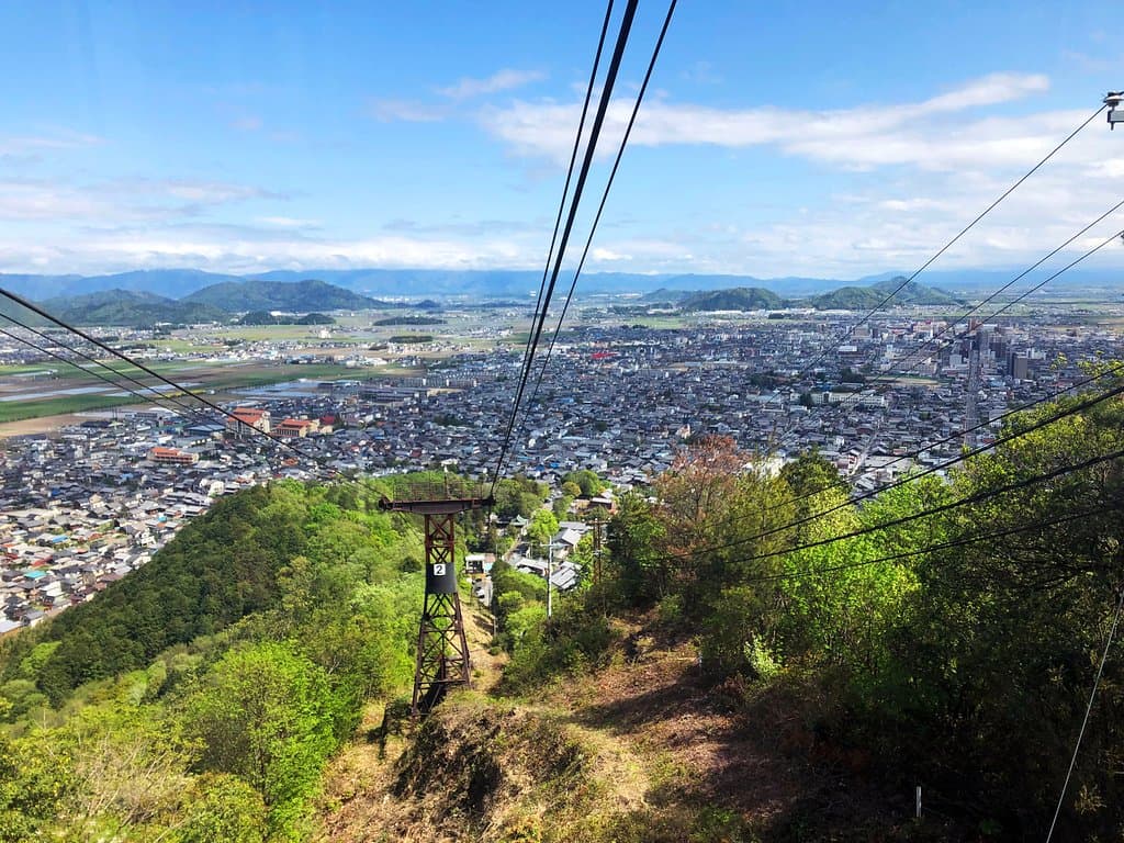ロープウェイからの景色
