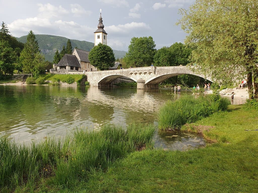 Church with bridge