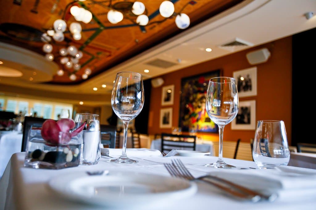 At Cafe Milano, guests savor genuine Italian cuisine in a setting reminiscent of a stylish Milan boutique.