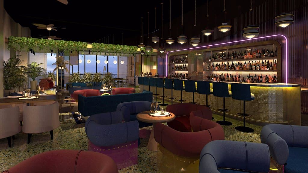 Sparrow Rooftop Bar - Indoor Seating