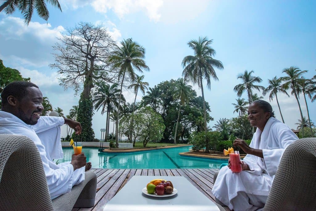 Terrasse Sofitel Spa en amoureux