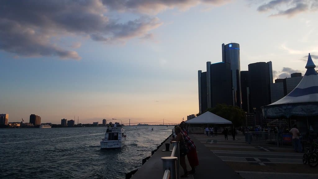 View from the riverwalk.