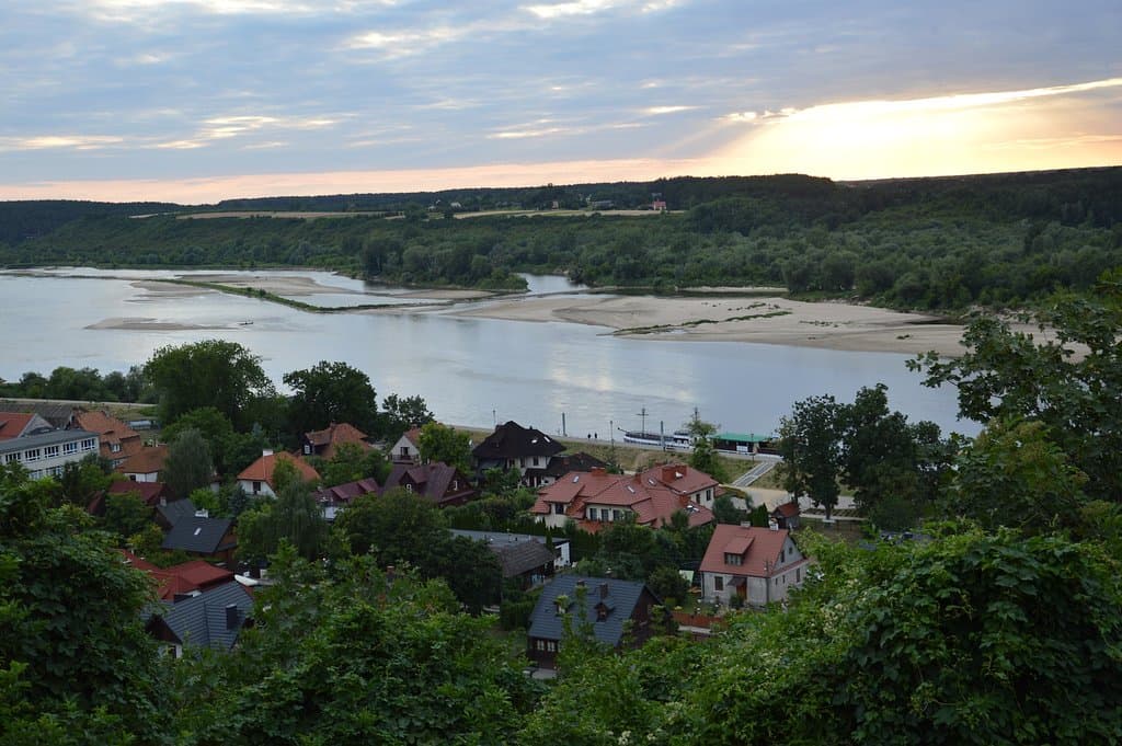 Widok z podnóża Zamku w Kazimierzu Dolnym