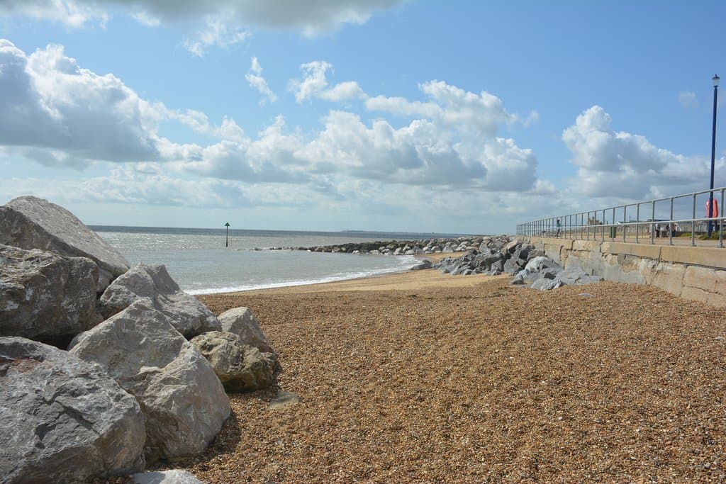 From the beach near Martello Park, Felixstowe, in June 2019