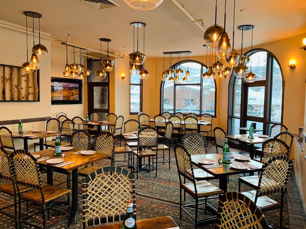 Downtown Main Street is the view of our Upstairs Dining Room