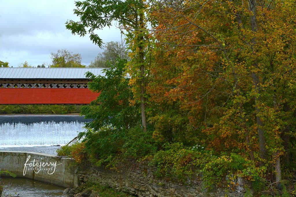 Paper Mill Bridge shot from the road.