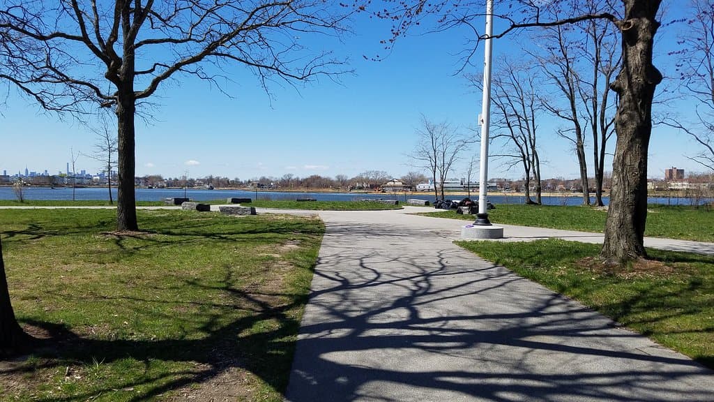 Waterfront sitting area