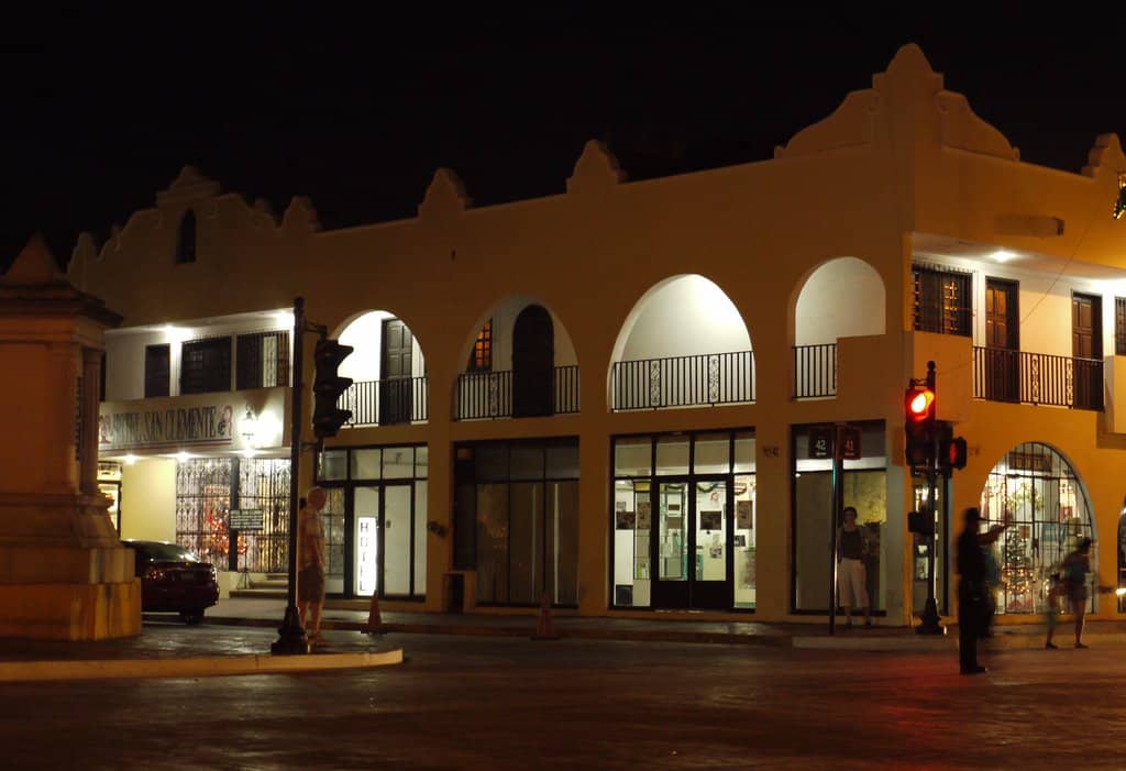 Pastel-Colored Colonial Architecture
