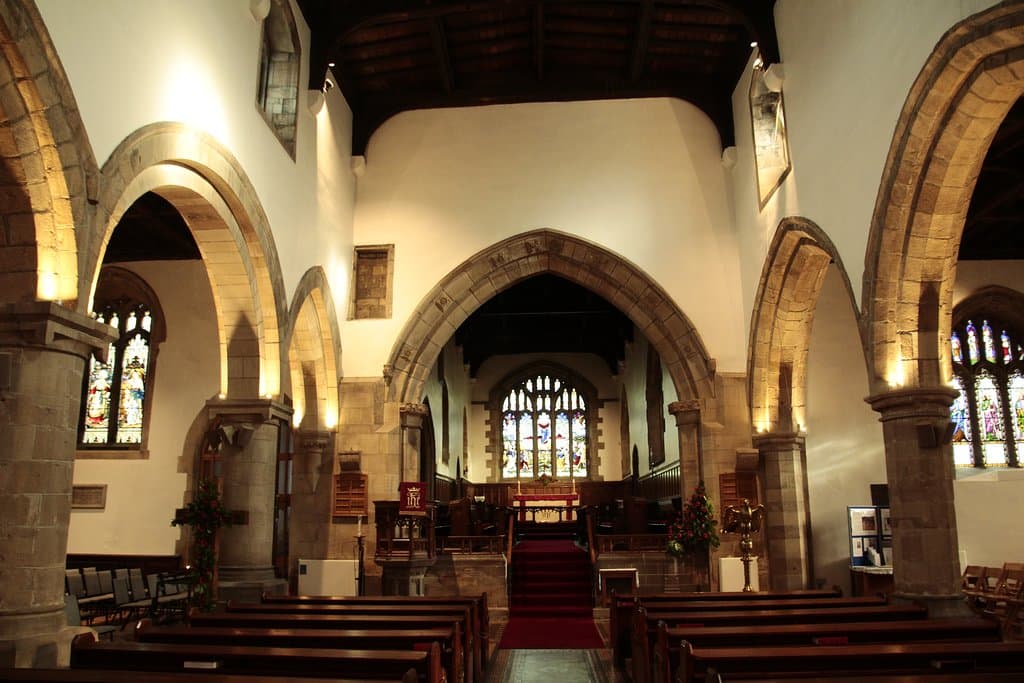 St Mary's Church - main "Norman" nave of the church.