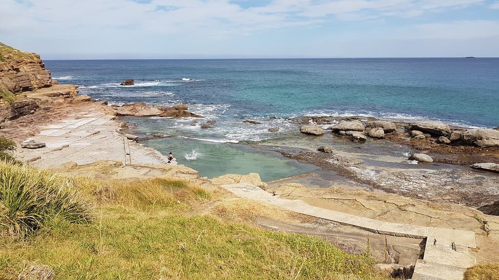 Wollongong City Beach northern rock pools