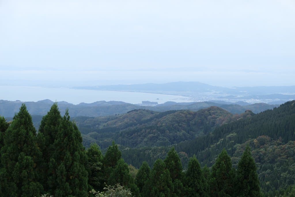 展望台からの景色。能登島方面ですかねー?さっぱり分かりませんが、良い景色です。