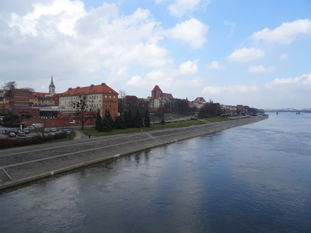 View of the old town from the bridge