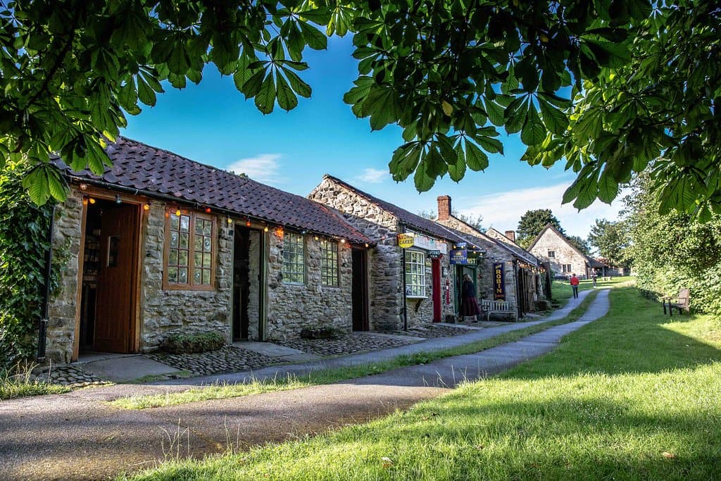 Ryedale Folk Museum in the summer sunshine.
