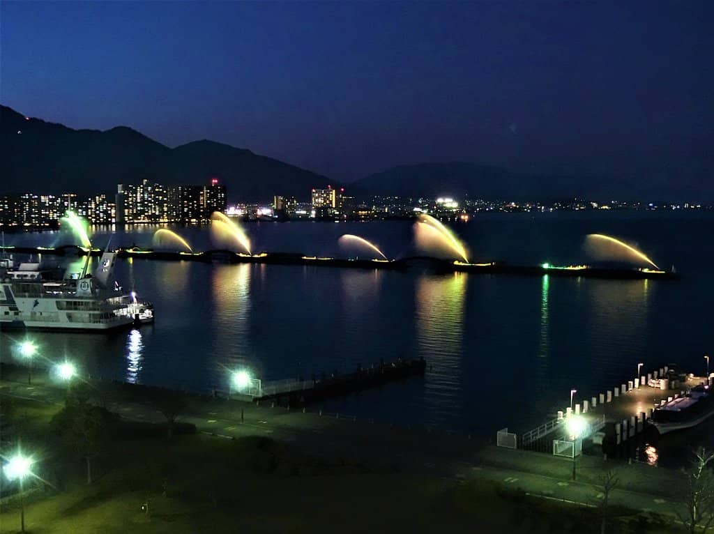 Fireworks over Lake Biwa
