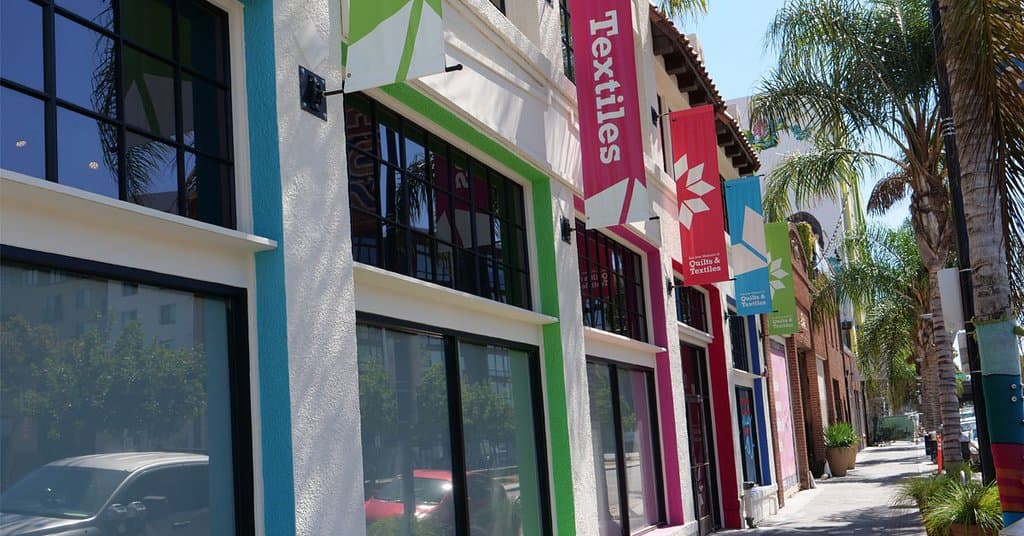 Front of museum on South First Street, in the heart of the SoFA District, San Jose, California.
