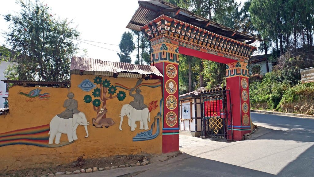 National Institute for Zorig Chusum - front gate