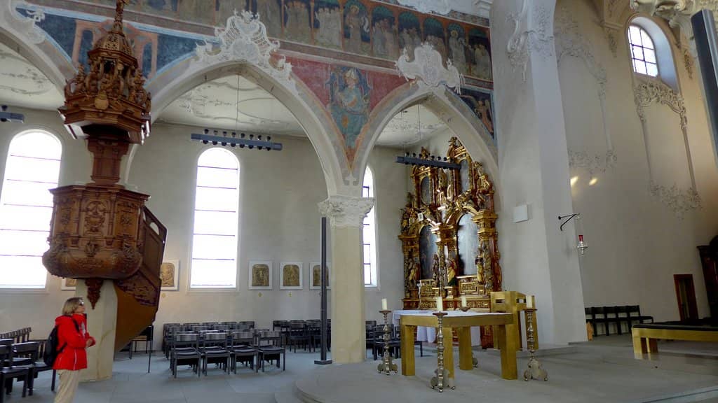 Romanesque Exterior, Baroque Interior