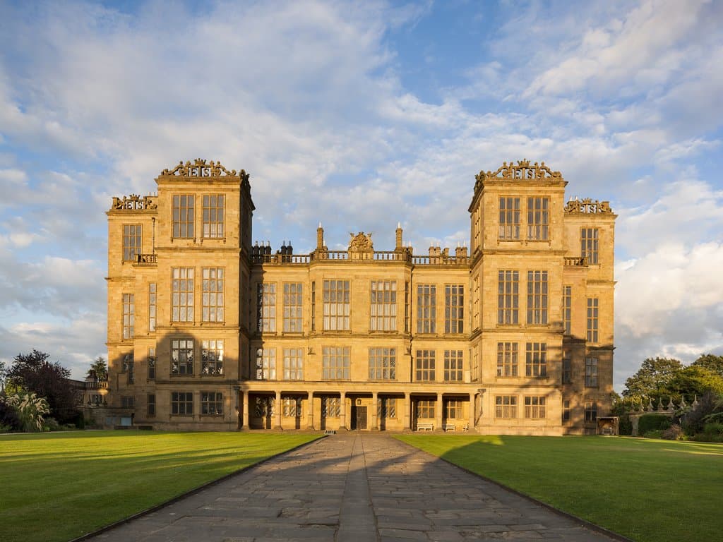 The front of the Hall at Hardwick