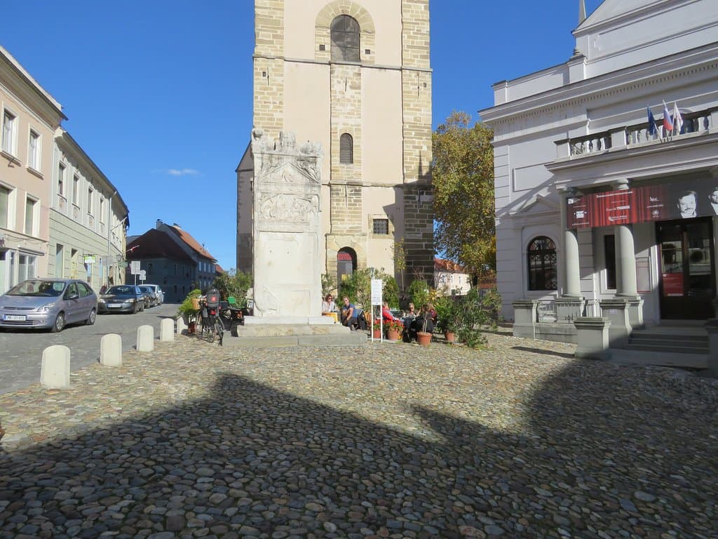Tower and antique stones
