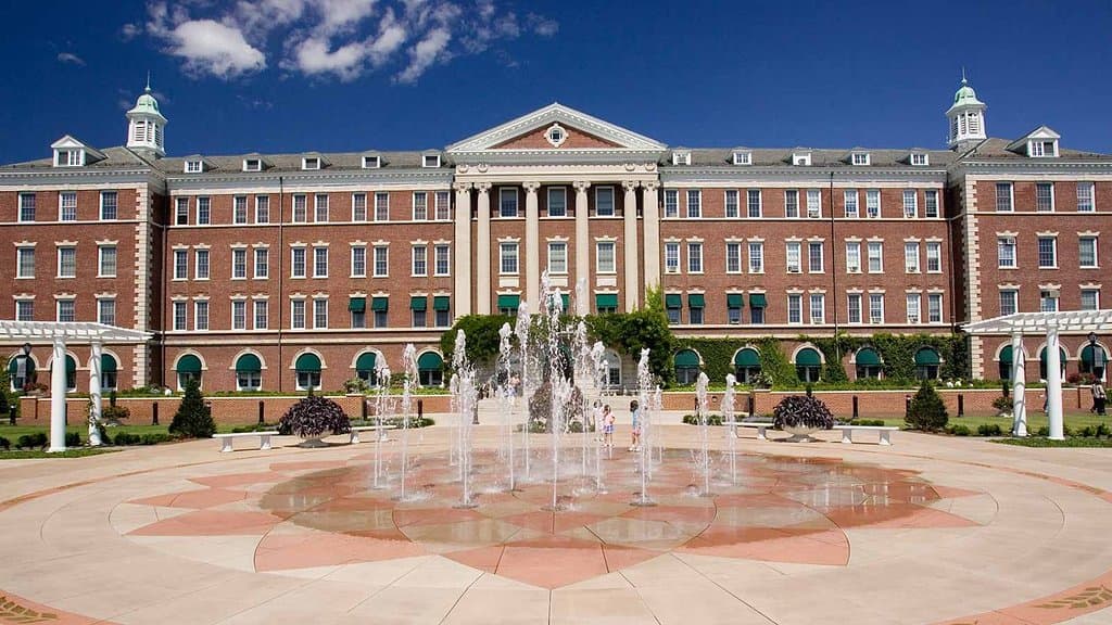 Roth Hall, at the Culinary Institute of America campus in Hyde Park, New York.