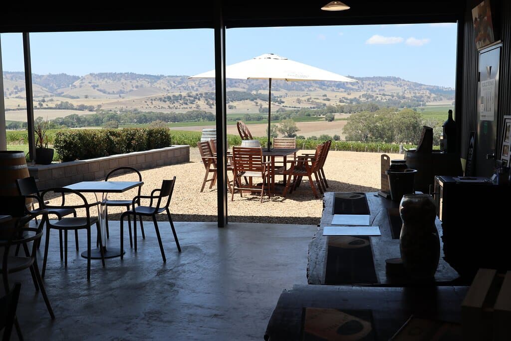 Amazing view from inside the Tasting Room