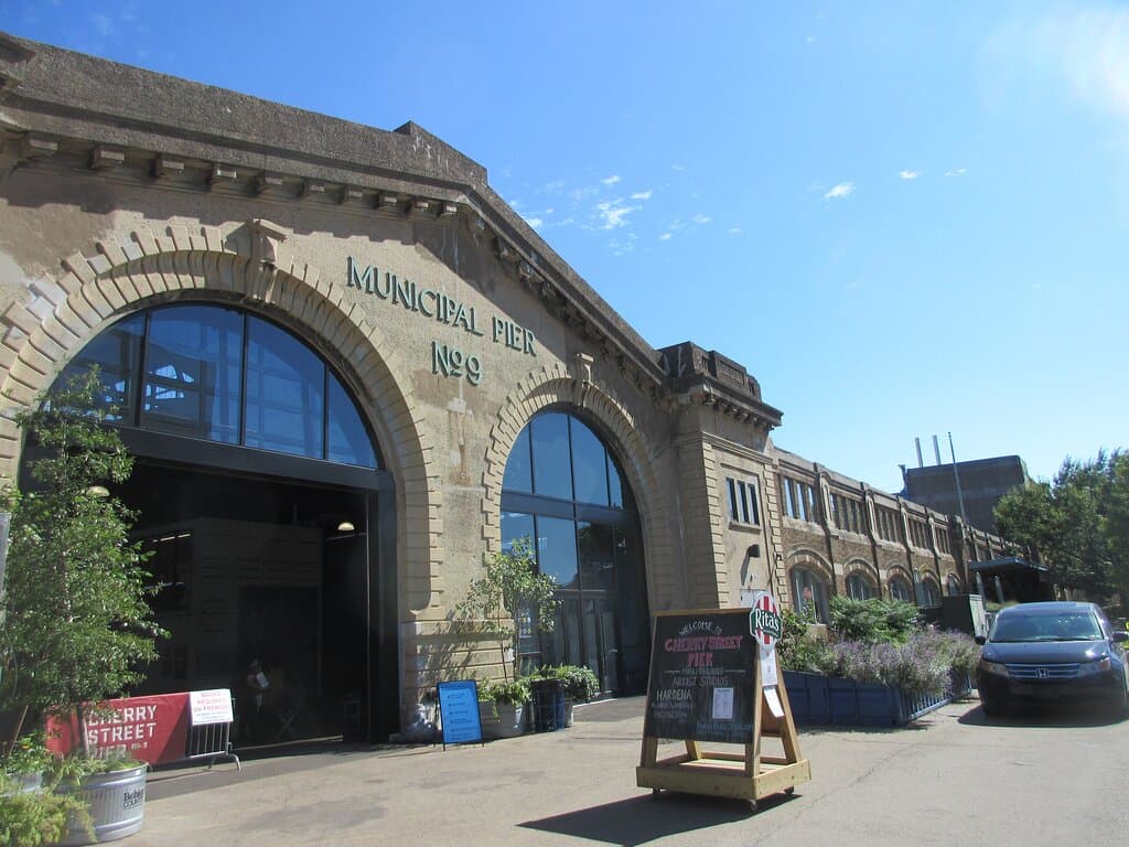 Pier 9 is the end of Cherry Street