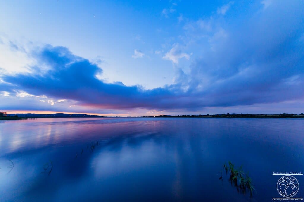 "Blues Melody"
The still waters of the Lough reflect the last light of the day with a stunning blue display.